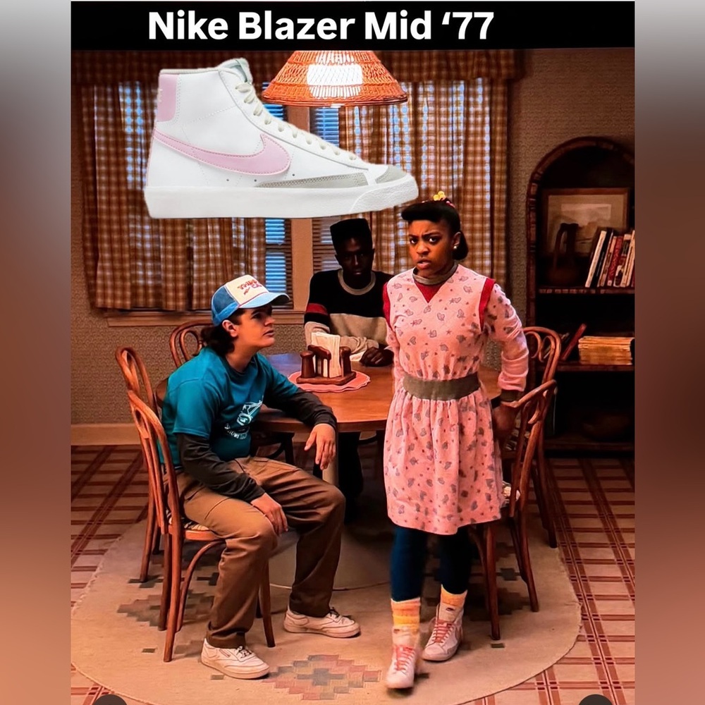 Nike Blaze Sneakers Mens 8.5 Womens 10- Pink and Green - Picture 3 of 8